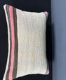 Turkish Hemp Pillow Cushion Natural Beige Pink Pillow Cushion Cover 16" x 24" #30026