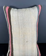 Turkish Hemp Pillow Cushion Natural Beige Pink Pillow Cushion Cover 16" x 24" #30026