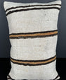 Turkish Hemp Pillow Cushion Natural Beige Brown Pillow Cushion Cover 16" x 24" #30027