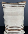 Turkish Hemp Pillow Cushion Natural Beige Brown Pillow Cushion Cover 16" x 24" #30028