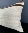 Turkish Hemp Pillow Cushion Natural Beige Brown Pillow Cushion Cover 16" x 24" #30029