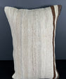 Turkish Hemp Pillow Cushion Natural Beige Brown Pillow Cushion Cover 16" x 24" #30029