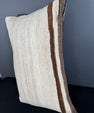 Turkish Hemp Pillow Cushion Natural Beige Brown Pillow Cushion Cover 16" x 24" #30029