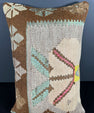 Turkish Hemp Pillow Cushion Natural Light Cream Brown Pillow Cushion Cover 16" x 24" #30030