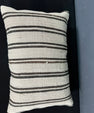 Turkish Hemp Pillow Cushion Natural Beige Dark Brown Pillow Cushion Cover 16" x 24" #30097