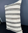 Turkish Hemp Pillow Cushion Natural Beige Dark Brown Pillow Cushion Cover 16" x 24" #30097