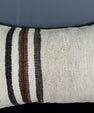 Turkish Hemp Pillow Cushion Natural Beige Brown Pillow Cushion Cover 16" x 24" #30015