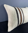 Turkish Hemp Pillow Cushion Natural Beige Brown Pillow Cushion Cover 16" x 24" #30015