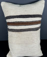 Turkish Hemp Pillow Cushion Natural Beige Brown Pillow Cushion Cover 16" x 24" #30015
