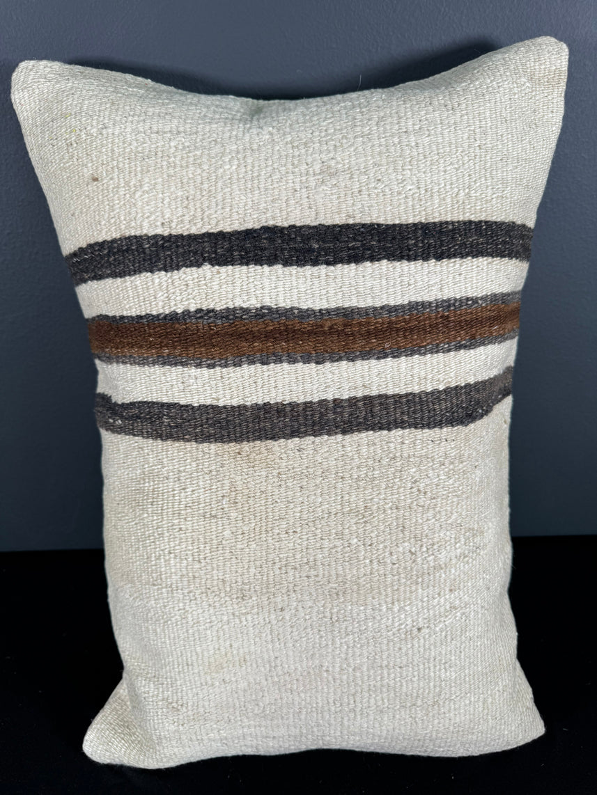 Turkish Hemp Pillow Cushion Natural Beige Brown Pillow Cushion Cover 16" x 24" #30015