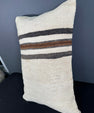 Turkish Hemp Pillow Cushion Natural Beige Brown Pillow Cushion Cover 16" x 24" #30015