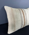 Turkish Hemp Pillow Cushion Natural Beige Brown Pillow Cushion Cover 16" x 24" #30016