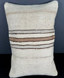 Turkish Hemp Pillow Cushion Natural Beige Brown Pillow Cushion Cover 16" x 24" #30016