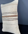 Turkish Hemp Pillow Cushion Natural Beige Brown Pillow Cushion Cover 16" x 24" #30016