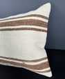 Turkish Hemp Pillow Cushion Natural Beige Brown Pillow Cushion Cover 16" x 24" #30000