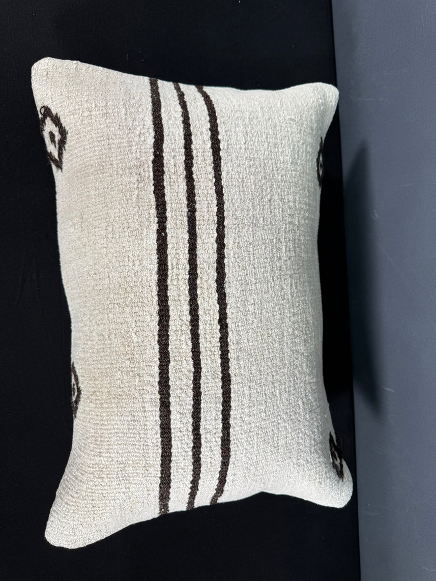 Turkish Hemp Pillow Cushion Natural Beige Brown Pillow Cushion Cover 16" x 24" #30001
