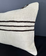 Turkish Hemp Pillow Cushion Natural Beige Brown Pillow Cushion Cover 16" x 24" #30001
