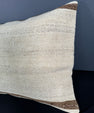 Turkish Hemp Pillow Cushion Natural Beige Brown Pillow Cushion Cover 16" x 24" #30002