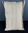 Turkish Hemp Pillow Cushion Natural Beige Brown Pillow Cushion Cover 16" x 24" #30002