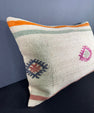 Turkish Hemp Pillow Cushion Natural Beige Pink Pillow Cushion Cover 16" x 24" #30017