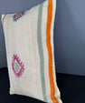 Turkish Hemp Pillow Cushion Natural Beige Pink Pillow Cushion Cover 16" x 24" #30017