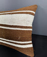 Turkish Hemp Pillow Cushion Natural Beige Brown Pillow Cushion Cover 16" x 24" #30003