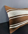 Turkish Hemp Pillow Cushion Natural Beige Brown Pillow Cushion Cover 16" x 24" #30003