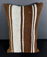 Turkish Hemp Pillow Cushion Natural Beige Brown Pillow Cushion Cover 16" x 24" #30003