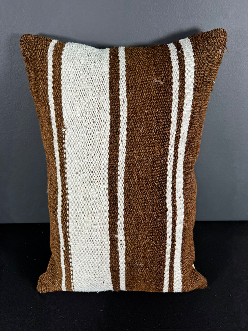 Turkish Hemp Pillow Cushion Natural Beige Brown Pillow Cushion Cover 16" x 24" #30003