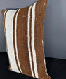 Turkish Hemp Pillow Cushion Natural Beige Brown Pillow Cushion Cover 16" x 24" #30003