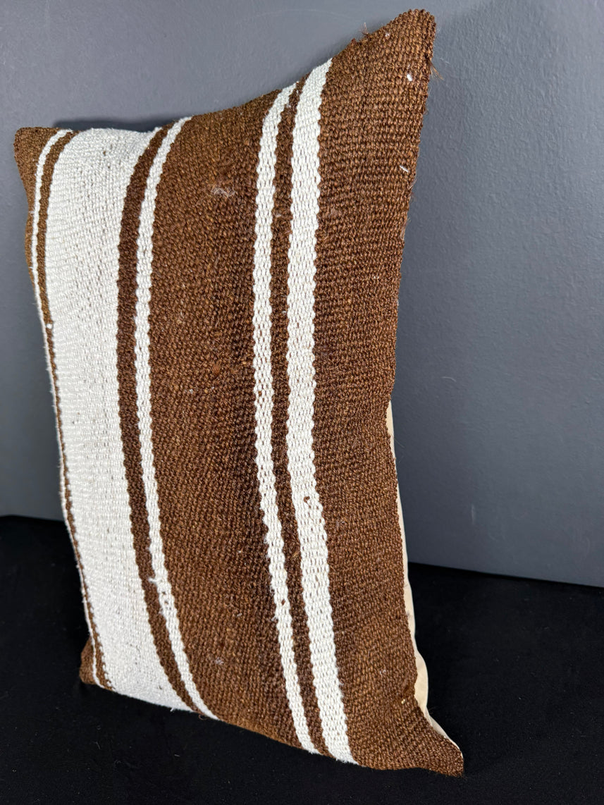 Turkish Hemp Pillow Cushion Natural Beige Brown Pillow Cushion Cover 16" x 24" #30003