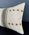 Turkish Hemp Pillow Cushion Natural Beige Brown Pillow Cushion Cover 16" x 24" #30005