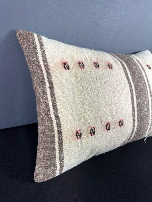 Turkish Hemp Pillow Cushion Natural Beige Brown Pillow Cushion Cover 16" x 24" #30005