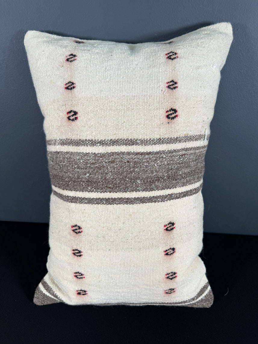 Turkish Hemp Pillow Cushion Natural Beige Brown Pillow Cushion Cover 16" x 24" #30005