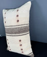 Turkish Hemp Pillow Cushion Natural Beige Brown Pillow Cushion Cover 16" x 24" #30005