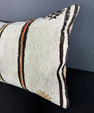 Turkish Hemp Pillow Cushion Natural Beige Brown Pillow Cushion Cover 16" x 24" #30018