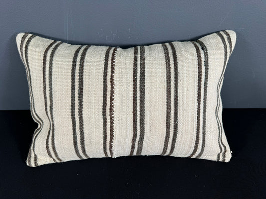 Turkish Hemp Pillow Cushion Natural Beige Brown Pillow Cushion Cover 16" x 24" #30019