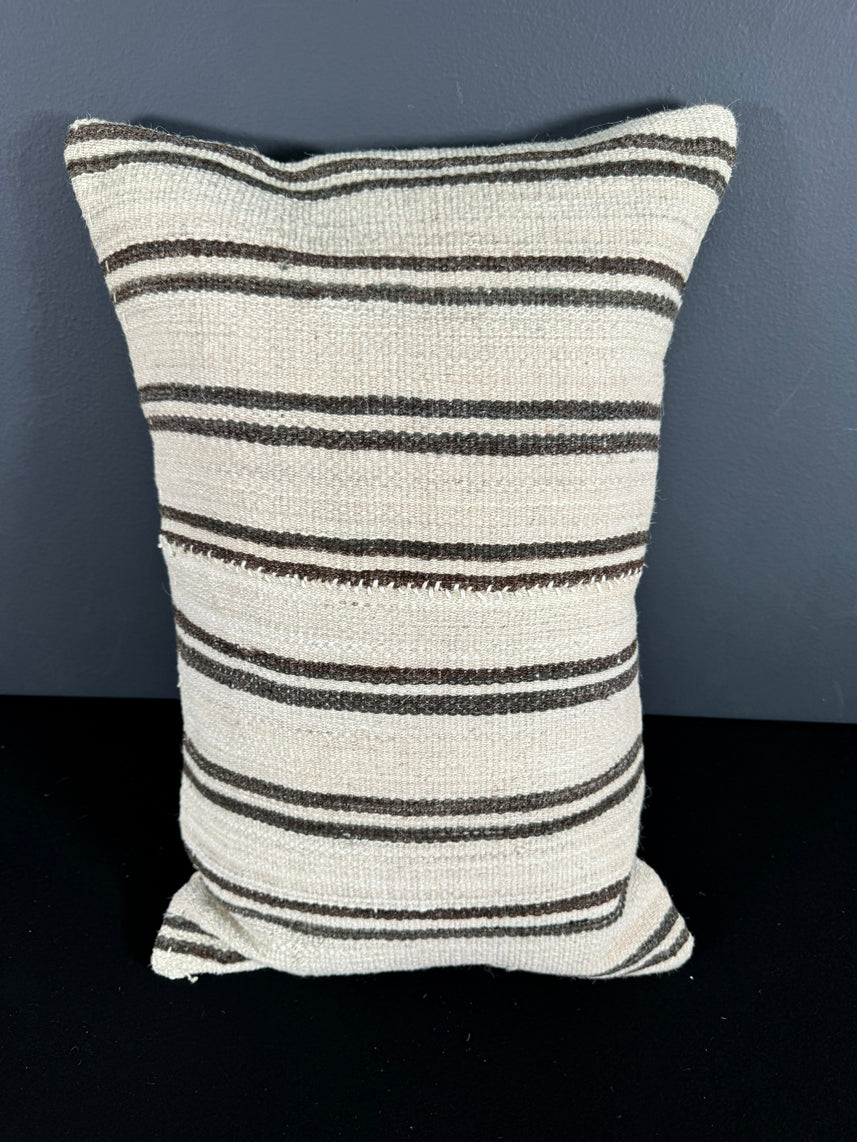 Turkish Hemp Pillow Cushion Natural Beige Brown Pillow Cushion Cover 16" x 24" #30019