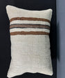 Turkish Hemp Pillow Cushion Natural Beige Brown Pillow Cushion Cover 16" x 24" #30044
