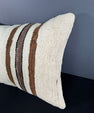 Turkish Hemp Pillow Cushion Natural Beige Brown Pillow Cushion Cover 16" x 24" #30044