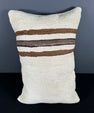 Turkish Hemp Pillow Cushion Natural Beige Brown Pillow Cushion Cover 16" x 24" #30044