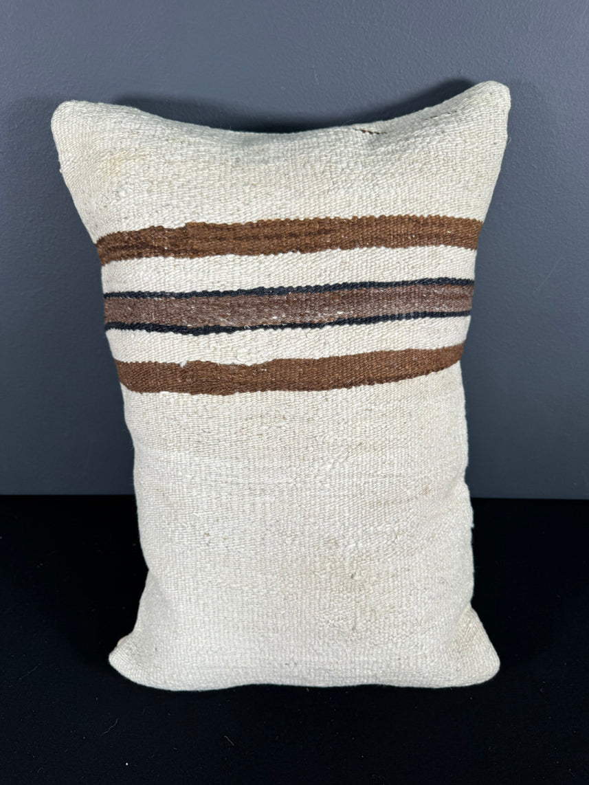 Turkish Hemp Pillow Cushion Natural Beige Brown Pillow Cushion Cover 16" x 24" #30044
