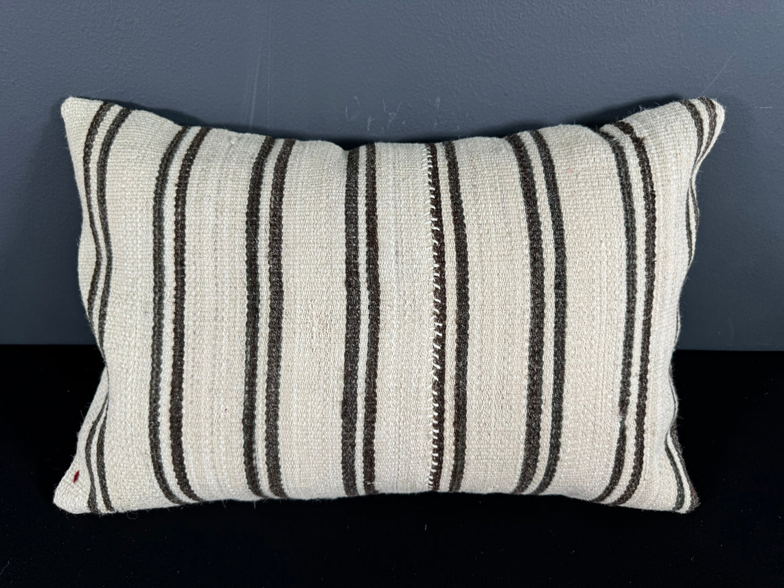 Turkish Hemp Pillow Cushion Natural Beige Brown Pillow Cushion Cover 16" x 24" #30045