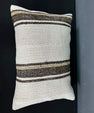 Turkish Hemp Pillow Cushion Natural Beige Brown Pillow Cushion Cover 16" x 24" #30046