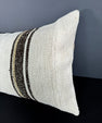 Turkish Hemp Pillow Cushion Natural Beige Brown Pillow Cushion Cover 16" x 24" #30046