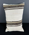 Turkish Hemp Pillow Cushion Natural Beige Brown Pillow Cushion Cover 16" x 24" #30046