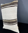 Turkish Hemp Pillow Cushion Natural Beige Brown Pillow Cushion Cover 16" x 24" #30046