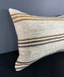 Turkish Hemp Pillow Cushion Natural Beige Brown Pillow Cushion Cover 16" x 24" #30047