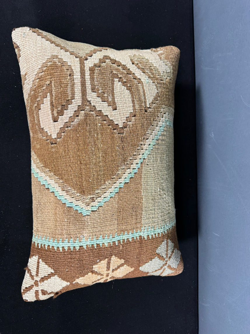 Turkish Hemp Pillow Cushion Natural Light Cream Brown Pillow Cushion Cover 16" x 24" #30031