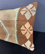 Turkish Hemp Pillow Cushion Natural Light Cream Brown Pillow Cushion Cover 16" x 24" #30031